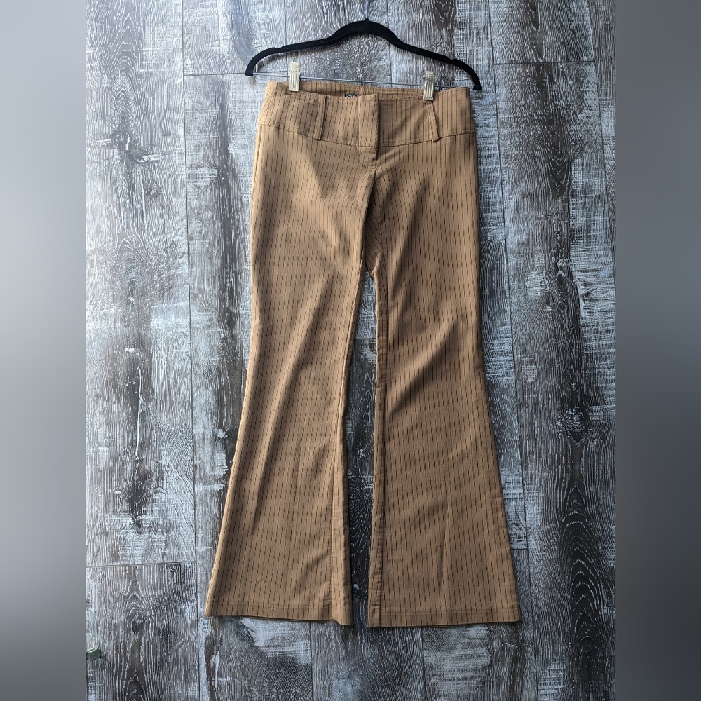 Cute Pinstripe Super Low waisted Pants